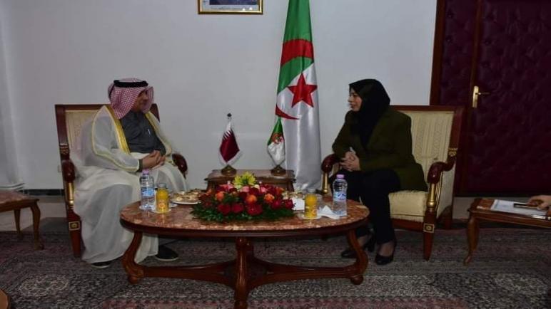 وزيرة العلاقات مع البرلمان تتباحث مع سفير دولة قطر بالجزائر