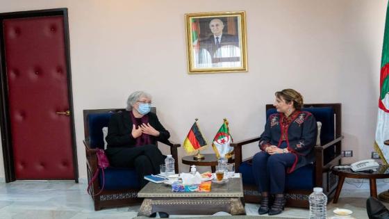 وزيرة الثقافة تبحث تعزيز التعاون في ميدان التراث الثقافي مع السفيرة الألمانية بالجزائر