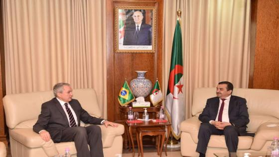 عرقاب يتباحث مع سفير البرازيل في الجزائر سبل الشراكة وفرص الاستثمار بين البلدين في مجالات المحروقات
