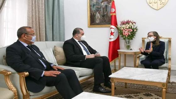 رئيسة الحكومة التونسية تستقبل رئيس الكونفدرالية الجزائرية لأرباب العمل المواطنين