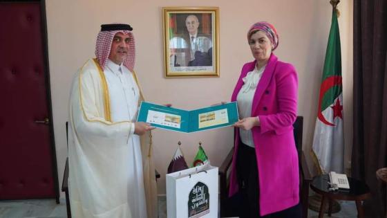 وزيرة الثقافة تستقبل سفير دولة قطر