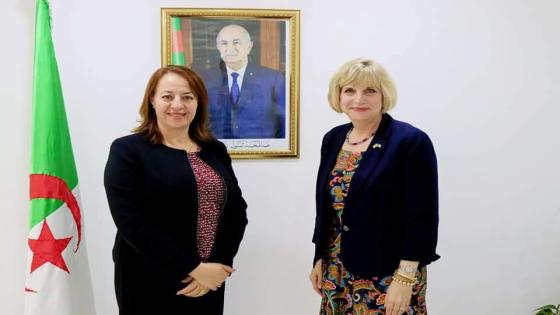 وزير البيئة سامية موالفي تستقبل سفيرة الولايات المتحدة الأمريكية بالجزائر