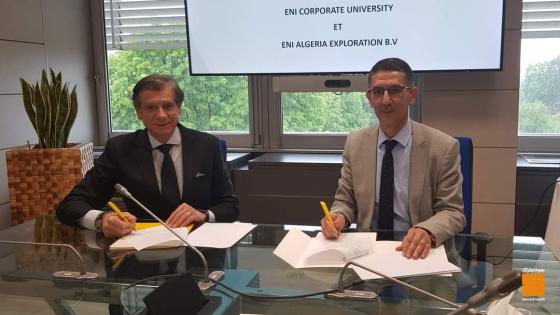 المعهد الجزائري للبترول يمضي اتفاقية شراكة مع الجامعة المشتركة لإيني