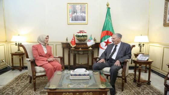 قوجيل يستقبل سفيرة تركيا لدى الجزائر