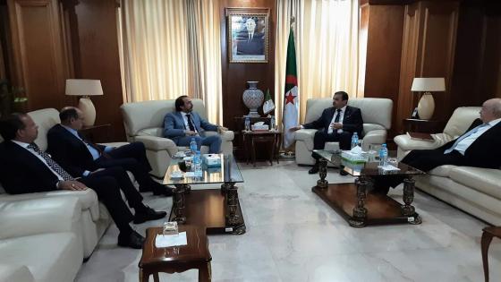 عرقاب يستقبل رئيس مجلس تجديد الاقتصاد الجزائري