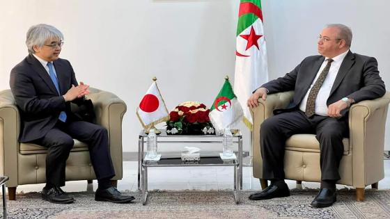 زغدار يبحث تعزيز التعاون في المجال الصناعي مع سفير اليابان بالجزائر