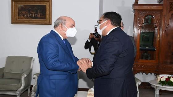 الرئيس تبون يستقبل رئيس مجلس الوزراء المصري