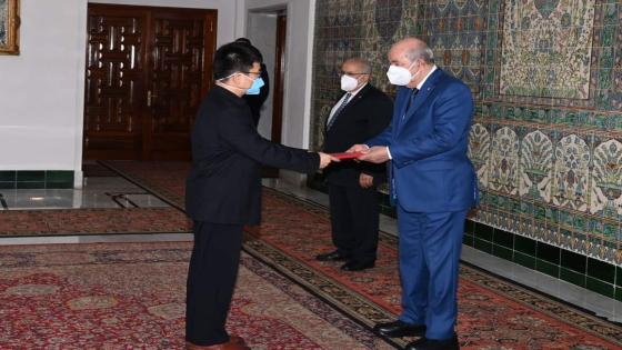 الرئيس تبون يستقبل السفير الجديد لجمهورية الصين الشعبية لدى الجزائر