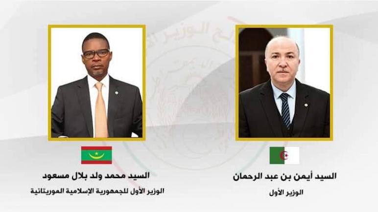 الوزير الأول يبحث هاتفيا مع نظيره الموريتاني سبل تطوير التعاون الثنائي