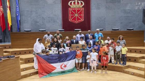 برلمان مقاطعة نابارّا الاسبانية يستقبل الأطفال الصحراويين