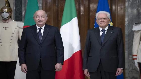 الرئيس الإيطالي يقدم تعازيه إلى الرئيس تبون