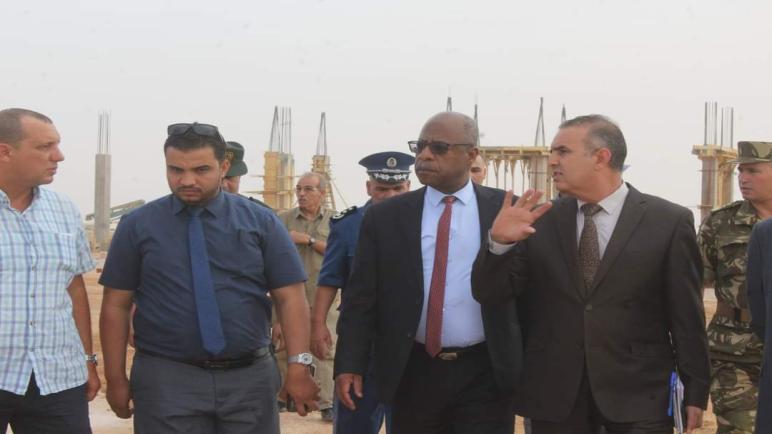 تقدم أشغال مشروع انجاز المركز الحدودي البري الثابت بين الجزائر و موريتانيا