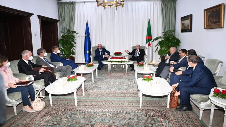 رئيس الجمهورية يشرف على محادثات موسعة بين الجانب الجزائري ووفد المجلس الأوروبي