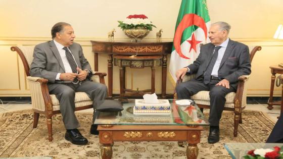 قوجيل يستقبل شريف الجبلي عضو مجلس النواب رئيس لجنة الشؤون الإفريقية بمجلس النواب المصري