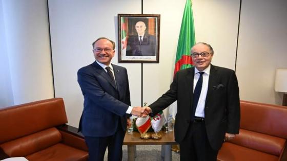 بلاني يستقبل سفير إيطاليا بالجزائر