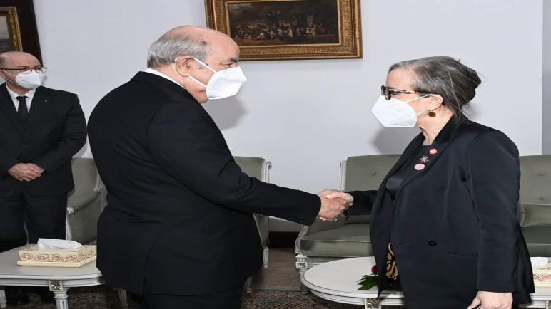 رئيس الجمهورية يستقبل رئيسة الحكومة التونسية