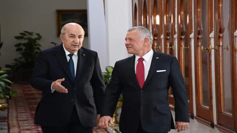 بيان أردني جزائري مشترك في ختام زيارة الملك عبد الله الثاني إلى الجزائر