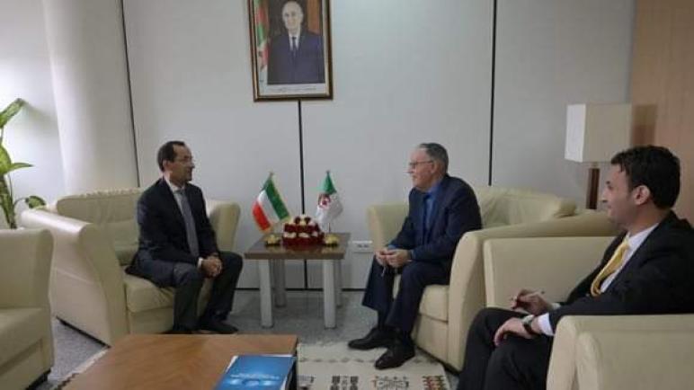 بلاني يبحث تعزيز التعاون الثنائي مع سفير دولة الكويت بالجزائر