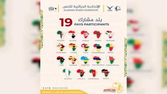 19 دولة تشارك في الطبعة 45 الطولة إفريقيا للتنس بالجزائر
