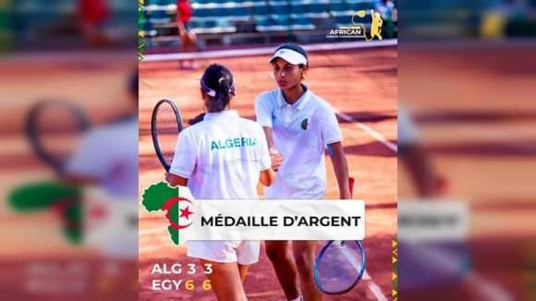 تنس: ميدالية فضية للثنائي الجزائري “باداش- بوجمعاوي” في الجدول الزوجي للفتيات