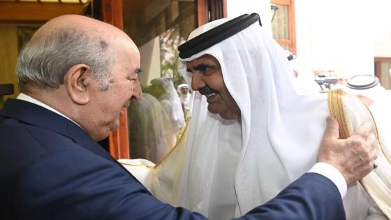 الرئيس تبون يستقبل الشيخ حمد بن خليفة آل ثاني