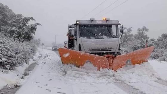 الطرقات المغلقة بسبب تساقط الثلوج