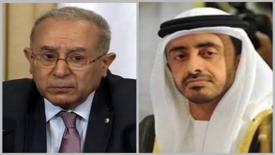 وزير خارجية الإمارات يعزي لعمامرة في شهداء حرائق الغابات
