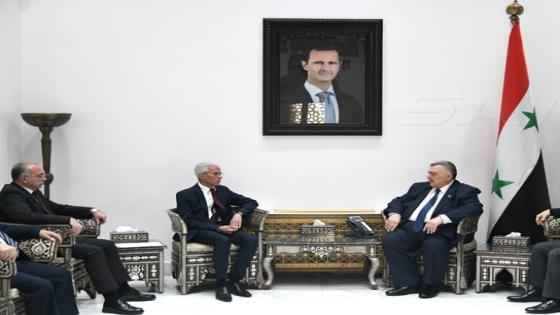 سفير الجزائر في دمشق يلتقي رئيس مجلس الشعب السوري