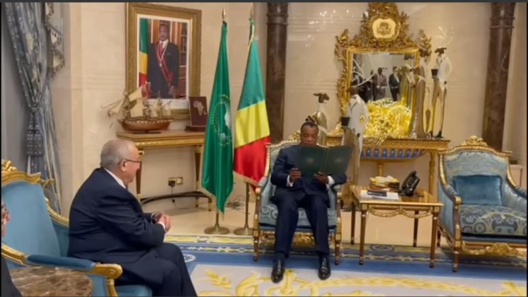 لعمامرة يُستقبل من قبل رئيس جمهورية الكونغو بصفته مبعوثًا خاصا لرئيس الجمهورية