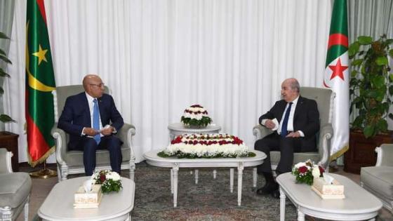 الرئيس تبون يُجري محادثات ثنائية مع نظيره الموريتاني