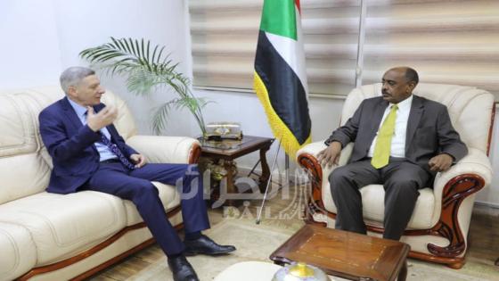 سفير الجزائر بالسودان يتباحث مع وزير الخارجية السوداني المكلف سبل التعاون الثنائي في مجالي الطاقة والزراعة.