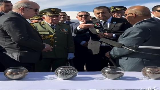 رئيس الجمهورية يضع حجر الأساس لإنجاز خط السكة الحديدية “بشار-تندوف-غار جبيلات”