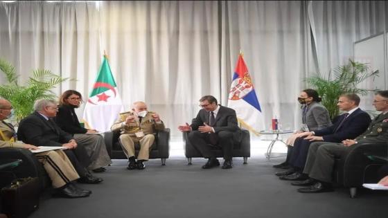 رئيس أركان الجيش الوطني الشعبي يستقبل من طرف رئيس جمهورية صربيا