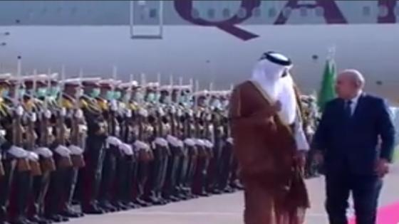 رئيس الجمهورية يستقبل أمير دولة قطر