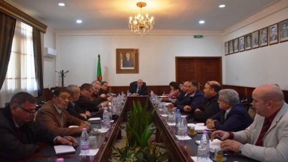 وزير الفلاحة يترأس اجتماع عمل مع أعضاء المجلس الوطني المهني المشترك لشعبة الحبوب