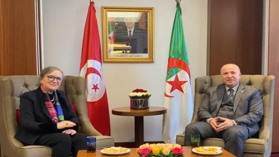 الوزير الأول بن عبد الرحمان يستقبل نظيرته التونسية نجلاء بودن