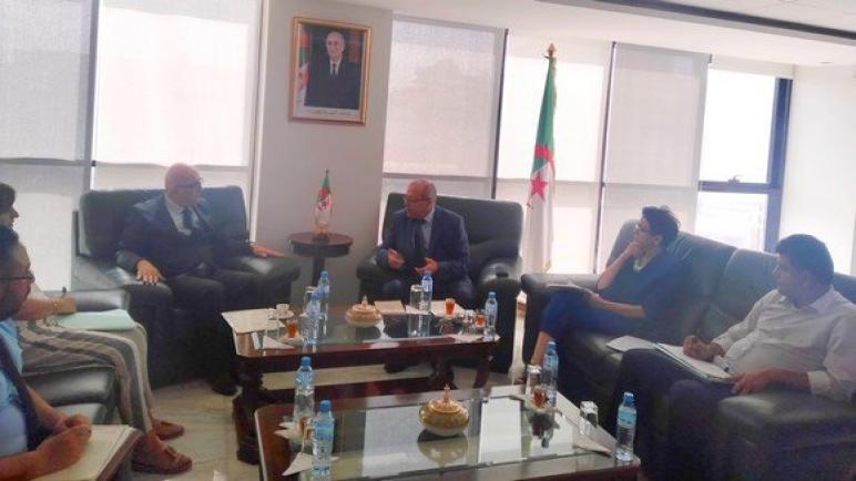 بوسليماني يستقبل الأمين العام للمحافظة السامية للأمازيغية
