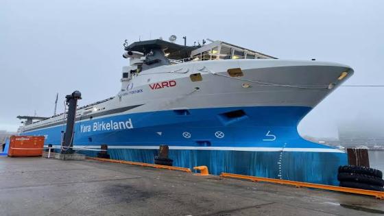 النرويج تدشن أول سفينة شحن كهربائية ذاتية القيادة في العالم
