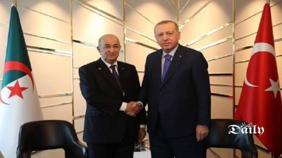 الرئيس تبون يتلقى مكالمة هاتفية من الرئيس التركي بمناسبة عيد الأضحى