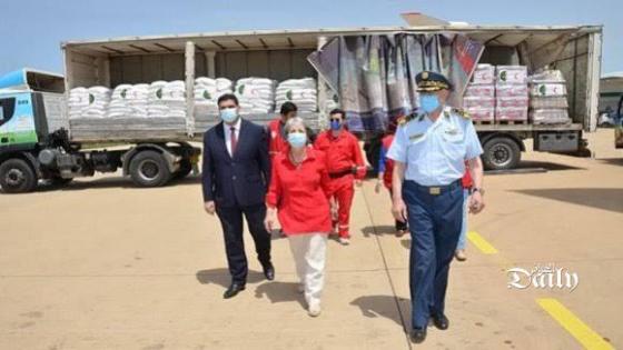 الجزائر ترسل 90 طن من المواد الغذائية و10 أطنان من الأدوية إلى النيجر