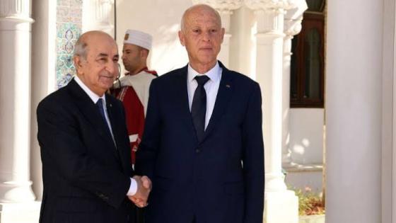 الرئيس تبون يجري مكالمة مع نظيره التونسي قيس سعيد