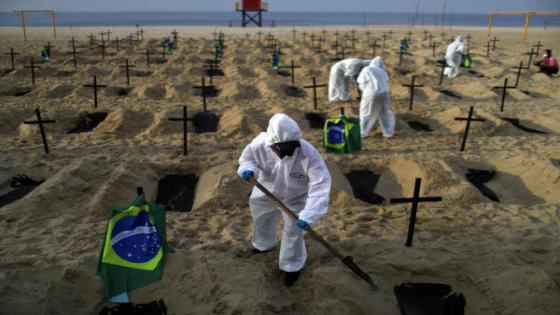 البرازيل : 100 قبر في الشواطئ بسبب انعدام أماكن الدفن