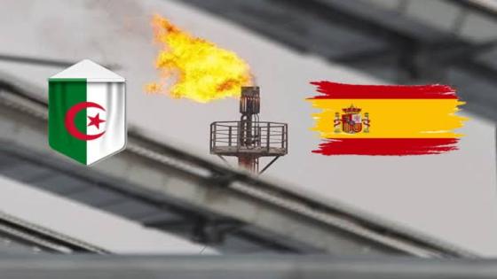 صادرات الغاز الجزائري لاسبانيا ترتفع بنسبة 286%