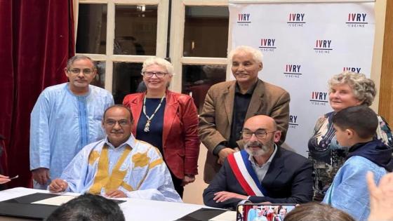 فرنسا : إبرام اتفاقية توأمة بين بلدية إيڤرى سور سين الفرنسية ودائرة ميجك بولاية أوسرد الصحراوية