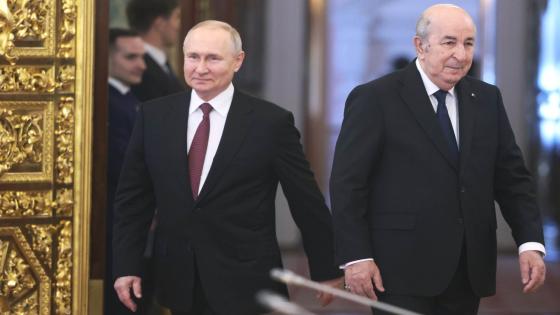 بوتين روسيا تدعم تطوير الإقتصاد الجزائري لسنوات