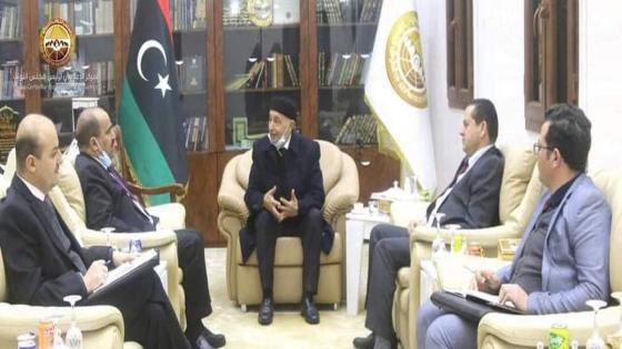 شنين يستقبل من طرف رئيس مجلس النواب الليبي