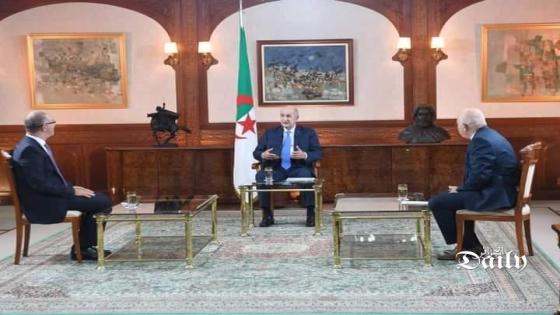 الرئيس تبون : الجزائر لا تتلقى الأوامر من الخارج ولا يوجد من كتب مقالا ووجد نفسه في السجن