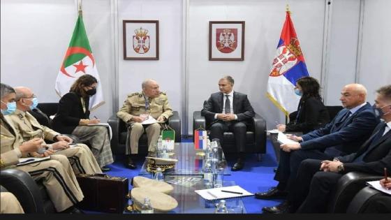 الفريق شنقريحة يلتقي وزير الدفاع الصربي