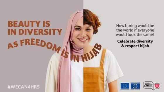 بعد ضغط اليمين الفرنسي.. مجلس أوروبا يسحب حملة مؤيدة للحجاب