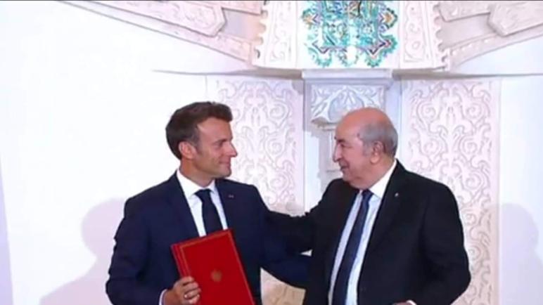 التوقيع على إعلان الجزائر من أجل شراكة متجددة بين الجزائر وفرنسا